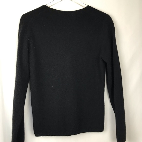 Charter Club Sweaters - Black 100% Cashmere V Neck Sweater Size M